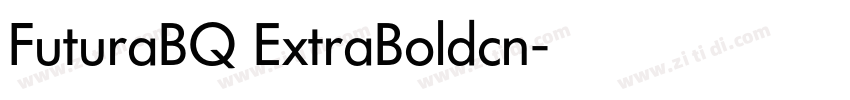 FuturaBQ ExtraBoldcn字体转换